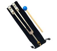 Kueohse Outil de diapason en aluminium 64 Hz avec marteau, son de guérison, vibration, diagnostic, thérapie, outil de soins de santé, , facile à utiliser