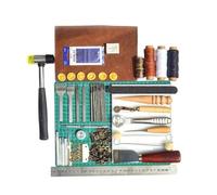 Kueohse Outils de travail du cuir Outil manuel de traitement du cuir Ensemble d'outils de travail du cuir Outil polyvalent de poinçonnage du cuir Fabrication du cuir