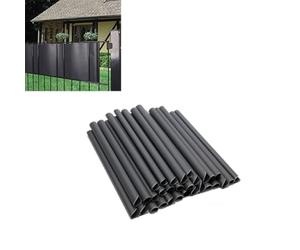 Kueohse Pack de 30 Clips de en PVC pour les Bandes D'Écran D'Intimité, Rail de Serrage, pour Tapis à Double Tige