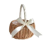 Kueohse Panier à Fleurs Tissé Hualanzi Panier en Osier Panier Cadeau de Bonbons 15 cm