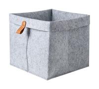 Kueohse Panier de Rangement en Feutre Nordique Salon Table à Thé Articles Divers Panier de Rangement Tissu Feutre BoîTe de Rangement Chambre Chaussettes Gris