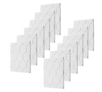 Kueohse Panneaux Acoustiques Panneaux Muraux Insonorisés Panneaux Acoustiques Auto-Adhésifs Panneaux Insonorisés Paquet de 12 Blanc