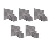 Kueohse Paquet de 120 Panneaux de Mousse Insonorisés 1 Pouce X 12 Pouces X12 Pouces Isolation Insonorisante pour Studio D'Enregistrement, Salle de