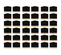 Kueohse Paquet de 36 Mini Tableaux Noirs, Tableaux à Craie pour Notes de Cuisine avec Supports 10 X 7,2 cm, Tableau Noir pour Messages de Table
