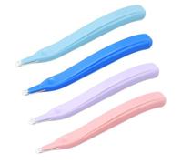 Kueohse Paquet de 4 Outils de Retrait D'Agrafes MagnéTiques, Extracteurs D'Agrafes Professionnels, Extracteur D'Agrafes pour Salle de Classe (4 Couleurs)