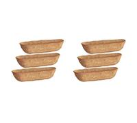 Kueohse Paquet de 6 Doublures D'Auge de 30 Pouces, Fibre de de Noix de pour Jardinières Murales, Doublures de Jardinières, Paniers de Jardinières de Jardin