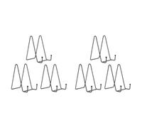 Kueohse Paquet de 6 Grands Supports de Plaque - Supports de Plaque de 10 Pouces de Hauteur pour Affichage - Support de Cadre Photo en Métal - Grand Support de Chevalet