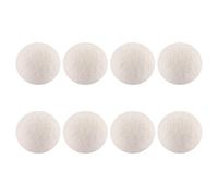 Kueohse Paquet de 8 100% Balles de SéChage en Laine de Qualité SupéRieure XL, Fait Main, éCologique et Tout à Fait Naturel