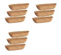 Kueohse Paquet de 9 Doublures D'Auge de 30 Pouces, Fibre de de Noix de pour Jardinières Murales, Doublures de Jardinières, Paniers de Jardinières de Jardin
