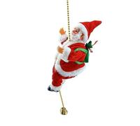 Kueohse Père Noël Grimpant à la Corde Père Noël Grimpant à la Corde Décorations d'arbre de Noël D'Intérieur et D'Extérieur