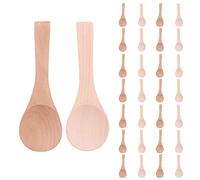 Kueohse Petites CuillèRes en Bois Mini CuillèRes Une DéGustation Condiments CuillèRes Une Sel pour Cuisine Cuisson Assaisonnement Café Thé Sucre 30 PièCes SéRies