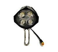 Kueohse Phare 3 Broches Design Accessoire Ebike LED 36V 48V Lampe 4 Ampoules LED pour Scooters Électriques Vélos
