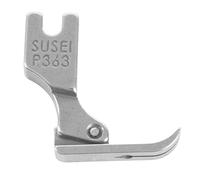 Kueohse Pied à coudre simple en acier avec fermeture éclair étroite pour machine à coudre industrielle