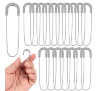Kueohse Pinses de Sécurité Lourdes de 3 Pouces de 3 Pouces-20 PCS Géant des Broches de Poudre à Couture Géantes en Argent Silver