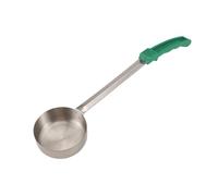 Kueohse Pizza à Tartiner Sauce Louche PoignéE en Caoutchouc Fond Plat Cuisine CuillèRe de Cuisine en Acier Inoxydable Mesure Remuer CuillèRe à Soupe -4 Oz