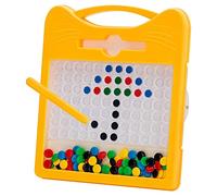 Kueohse Planche à Dessin Magnétique pour Enfants avec Perles Colorées et Stylet de Dessin pour Enfants et Tout-Petits de 3 à 5 Ans