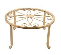 Kueohse Plancher Fer Pot Plante Stand Fleur ÉTagèRe Titulaire ÉTagèRes de Jardin Jardin Plante Balcon Rond Rack DéCor à