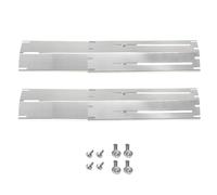 Kueohse Plaque Chauffante Réglable en Acier Inoxydable pour Barbecue à Gaz Kit de Remplacement D'Accessoires de Cuisine en Plein Air pour Cuisine 2 Pièces
