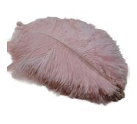Kueohse Plumes d'autruche Spectacles de scène faits à la main DIY Décorations Rose clair