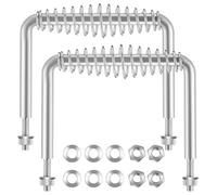 Kueohse Poignée à ressort en acier pour fosses de barbecue, remorques, poignées de four à bois, ustensiles de barbecue