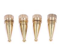 Kueohse Pointes de Haut-Parleur pour Pieds Hi-FI, Pieds de Haut-Parleur, M8 en Cuivre, 36,2 Mm (H) 4 PièCes SéRies