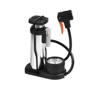 Kueohse Pompe à Pied Portable pour Vélo avec Manomètre Externe, Activée par la Main et Le Pied, pour Gonfler Les Pneus de Vélo et Les Balles avec Valve.
