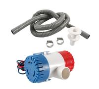 Kueohse Pompe de Cale Marine 12 V 1 100 GPH Kit de Vidange pour Bateau, Hydravion, Moteur, Péniche, Mini Pompe à Eau Électrique