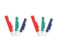 Kueohse Pompes à Pipettes, 6 Pompes Portatives de Laboratoire: 2 Ml Bleues, 10 Ml, 25 Ml Rouges, Adaptées Aux Pipettes en Verre ou en Plastique