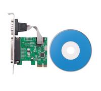 Kueohse Port Série Rs232-232 Port Parallèle D'Imprimante COM et Db25 Lpt À Pci-E Pci Convertisseur D'Adaptateur De Carte Express Wch382L Puce