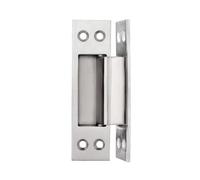 Kueohse Porte cachée à 5 portes en bois en acier inoxydable avec charnière cachée Argenté
