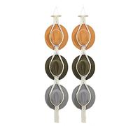 Kueohse Porte-Chapeau en Macramé pour Présentoir Mural à Cintre, Porte-Chapeau Bohe Mia pour Rangement Organisateur Casquette Décorative à Large Bord - Paquet de 2