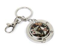 Kueohse Porte-Sac Cintres de Sac Crochet de Sac Modèle Papillon avec Porte-CléS