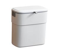 Kueohse Poubelle de Cuisine, Conteneur de Déchets Alimentaires avec Couvercle, 2,3 Gallons, Pratique et sur la Porte D'Armoire du Camping-Car