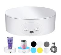 Kueohse PréSentoir Rotatif pour Gobelets, Tourne-Disque Automatique à 360 DegréS pour Affichage de Photographie
