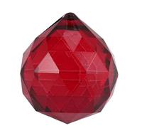 Kueohse R 30 mm Boule de rideau en cristal - Rouge