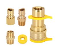 Kueohse Raccords rapides 1/2 pour gaz naturel, tuyau de propane, pour barbecue à gaz, chauffage et générateur