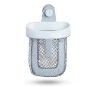 Kueohse Rangement de de Bain Suspendu avec à Séchage, Blanc et Gris