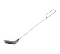 Kueohse Râteau à Cendre de Charbon de Bois en Acier Inoxydable Outil de Cendre de Barbecue Râteau Poker pour PoêLe à Bois Charcoal Fumé Argent