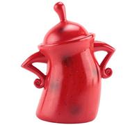 Kueohse Récipient de Stockage Canister avec Couvercle Hermétique pour Boîte de Rangement de Cuisine Contenant de la Nourriture, du Thé, du Café, des Haricots, Tasse (Rouge)