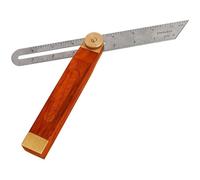 Kueohse Règle D'Angle, Jauges, Équerre de Menuisier à Coulisse avec Poignée en Bois, Niveaux, Outil de Mesure en Bois, Jauge de Marquage, Rapporteur