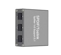 Kueohse Répartiteur Audio Numérique SPDIF 1X3 Toslink Optique 3 Voies, Supportant LPCM 2.0 DTS -AC3 pour/TV//Amplificateur