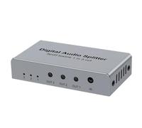 Kueohse Répartiteur Optique Numérique SPDIF TOSLINK, Répartiteur Audio Optique Numérique 1 Entrée 3 Sorties, Support du Format Audio LPCM2.0 Doldy.