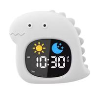 Kueohse Réveil D'Alarme de Commande de Tapotement en Forme d'animal avec Lumière Nocturne Réglable pour Les Enfants