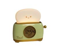 Kueohse Réveil de Sommeil pour Enfants avec Veilleuse LED, Affichage Numérique, Surveillance de la Température pour Chambre à Coucher, Horloge de Chevet