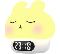 Kueohse Réveil Veilleuse, Lapin en Silicone Pat Light avec Réveils, pour Garçons Filles Enfants Cadeau d'anniversaire