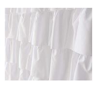 Kueohse Rideau de Douche à Volants Home Decor Polyester Doux, Accessoires de Salle de Bain DéCoratifs, Parfaits pour Les Douches et Les Baignoires, Blanc, 71 Pouces X 71 Pouces