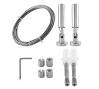 Kueohse Rideau Mural de Machine pour Art Display - Acier Inoxydable Photo Suspendue Corde à Linge Rideau de FenêTre en et Le de Tension MéTiers à Usages Multiples(5 MèTres)