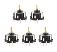 Kueohse RKJXT1F42001 Interrupteur à 4 Voies Encodeur de Navigation de Voiture Interrupteur à Bascule avec Interrupteur Poussoir Encodeur 5 Pièces