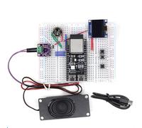 Kueohse Robot de Chat Vocal AI - Kit de Développement avec Carte de Développement Breadboard et Écran LCD 0,96 Pouces pour, Idéal pour L'Éducation des Étudiants.