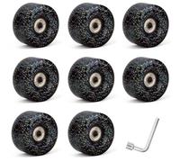 Kueohse Roues de Patin à roulettes Quad, Roues de Skateboard pour Patinage à Double Rangée, Accessoires pour Patins Quad, Noires.
